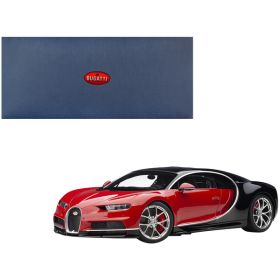 Bugatti Chiron Italian Red and Nocturne Black 1/12 Model Car by Autoart