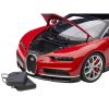 Bugatti Chiron Italian Red and Nocturne Black 1/12 Model Car by Autoart