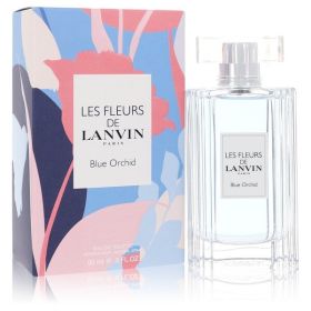 Les Fleurs De Lanvin Blue Orchid Eau De Toilette Spray 3 Oz For Women