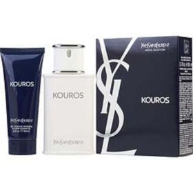 Kouros By Yves Saint Laurent Edt Spray 3.3 Oz & Free Shower Gel 3.3 Oz (travel Offer) For Men