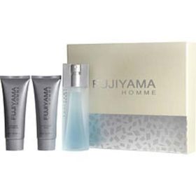 Fujiyama By Succes De Paris Edt Spray 3.3 Oz & Aftershave Balm 3.3 Oz & Shower Gel 3.3 Oz For Men