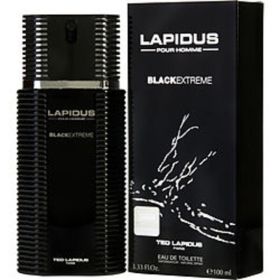 Lapidus Pour Homme Black Extreme By Ted Lapidus Edt Spray 3.3 Oz For Men