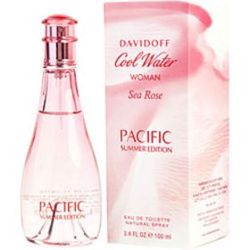 Cool Water Sea Rose Pacific Summer By Davidoff Edt Spray 3.4 Oz (limited Edition) For Women