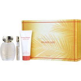 Tommy Bahama Island Life By Tommy Bahama Eau De Parfum Spray 3.4 Oz & Body Lotion 3.4 Oz & Eau De Parfum Spray 0.33 Oz Mini For Women