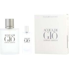 Acqua Di Gio By Giorgio Armani Edt Spray 3.4 Oz & Edt Spray 0.5 Oz For Men