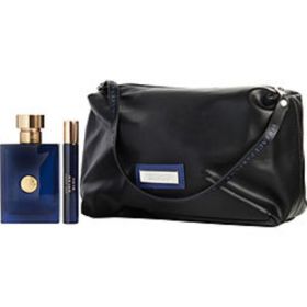 Versace Dylan Blue By Gianni Versace Edt Spray 3.4 Oz & Edt Spray 0.33 Oz Mini & Bag For Men