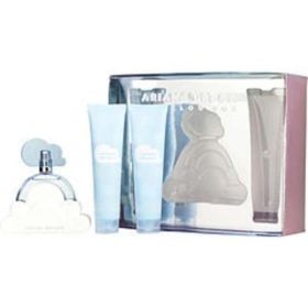 Cloud Ariana Grande By Ariana Grande Eau De Parfum Spray 3.4 Oz & Body Souffle 3.4 Oz & Shower Gel 3.4 Oz For Women