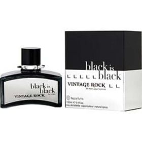 Black Is Black Vintage Rock By Nuparfums Edt Spray 3.4 Oz For Men