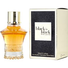 Black Is Black Pour Elle  By Nuparfums Eau De Parfum Spray 3.4 Oz For Women