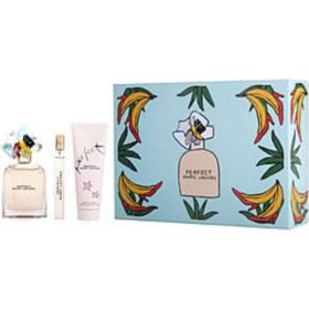 Marc Jacobs Perfect By Marc Jacobs Eau De Parfum Spray 3.4 Oz & Body Lotion 2.5 Oz & Eau De Parfum Spray 0.33 Oz Mini For Women