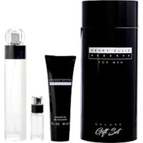 Perry Ellis Reserve By Perry Ellis Edt Spray 3.4 Oz & Shower Gel 3 Oz & Edt Spray 0.25 Oz Mini For Men