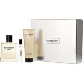 Burberry Hero By Burberry Edt Spray 3.4 Oz & Shower Gel 2.5 Oz & Edt Spray 0.25 Oz Mini For Men