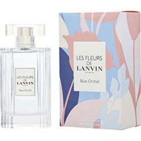 Les Fleurs De Lanvin Blue Orchid By Lanvin Edt Spray 3 Oz For Women