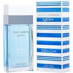 D & G Light Blue Italian Love By Dolce & Gabbana Edt Spray 3.4 Oz For Women