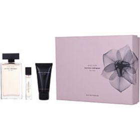 Narciso Rodriguez Musc Noir By Narciso Rodriguez Eau De Parfum Spray 3.4 Oz & Body Lotion 1.7 Oz & Eau De Parfum 0.33 Oz Mini For Women