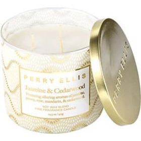 Perry Ellis Jasmine & Cedarwood By Perry Ellis Scented Candle 14.5 Oz For Anyone