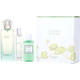 Un Jardin Sur Le Nil By Hermes Edt Spray 3.3 Oz & Shower Gel 1.3 Oz & Edt Spray 0.5 Oz For Women