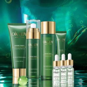 Plant Skin Care Product Set Water Lotion Moisturizing Full Set Of Cosmetics (Option: Nine piece set)