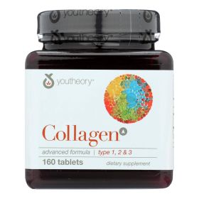 Youtheory Collagen - Type 1 and 2 and 3 - Advanced Formula - 160 Tablets (SKU: 1148642)