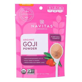 Navitas Naturals Goji Berry Powder - Organic - Freeze-Dried - 4 oz - case of 12 (SKU: 1271055)