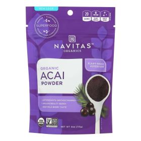 Navitas Naturals Acai Powder - Organic - Freeze-Dried - 4 oz - case of 12 (SKU: 1271485)