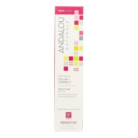 Andalou Naturals Color plus Correct - Sheer SPF 30 - Nude - 2 oz (SKU: 1548437)